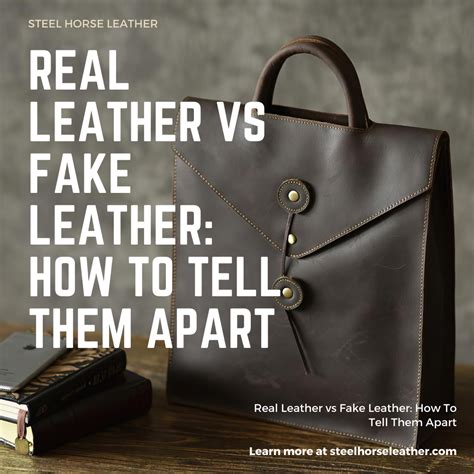 how to tell real leather from fake worn wear bags|identifying genuine leather.